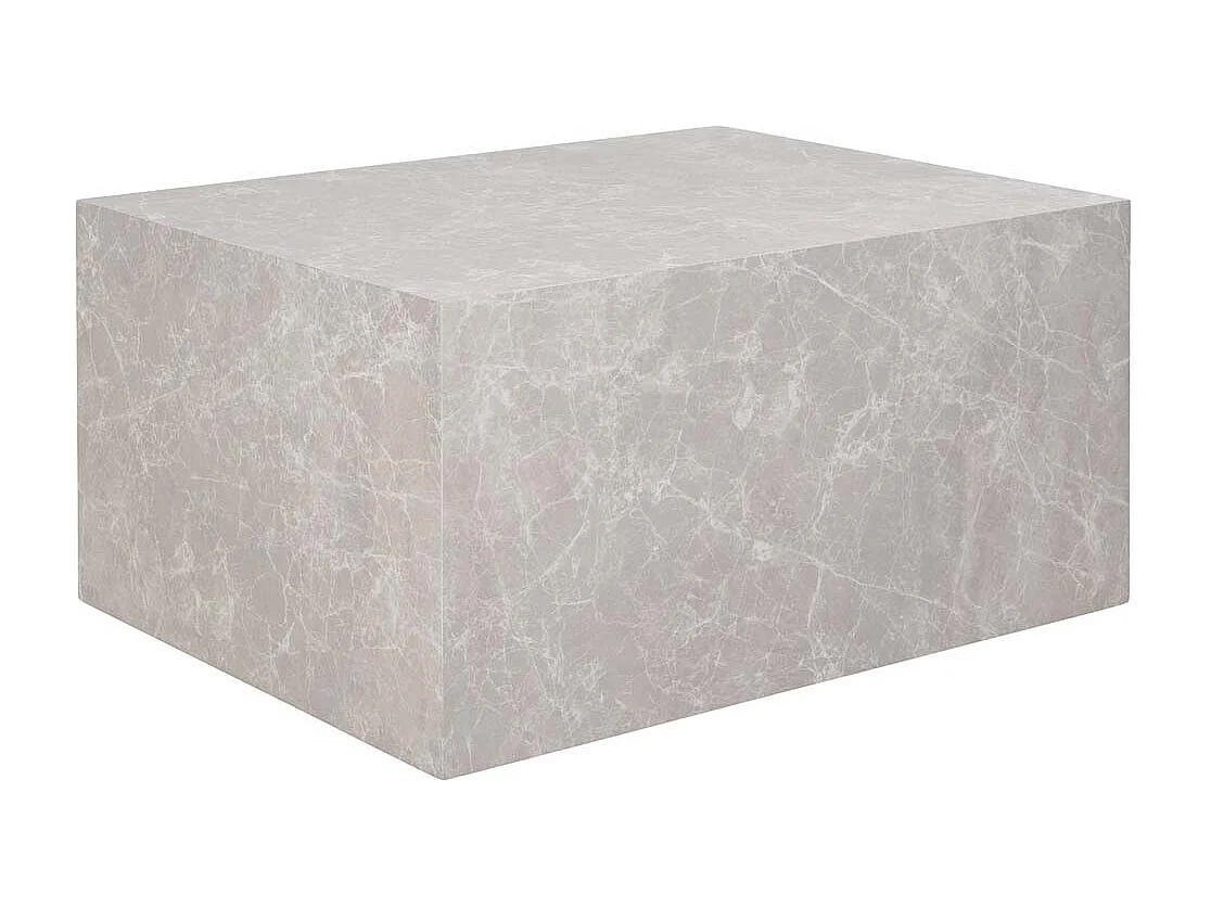 Mesas de centro rectangulares PRAGUE – Efecto mármol beige