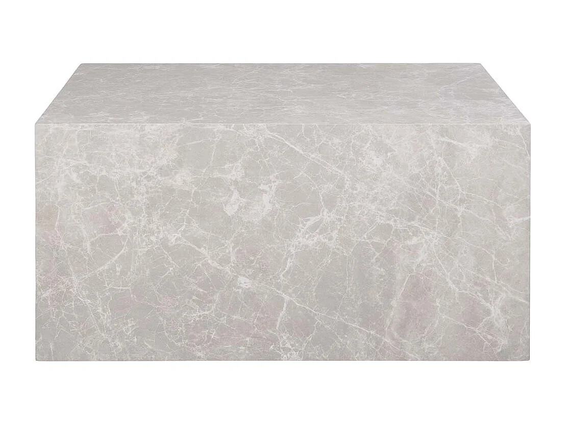 Mesas de centro rectangulares PRAGUE – Efecto mármol beige