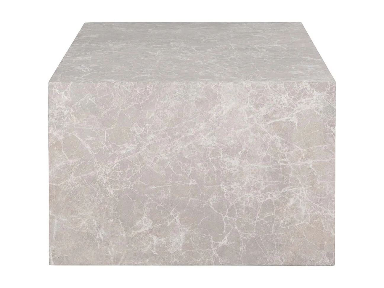 Mesas de centro rectangulares PRAGUE – Efecto mármol beige