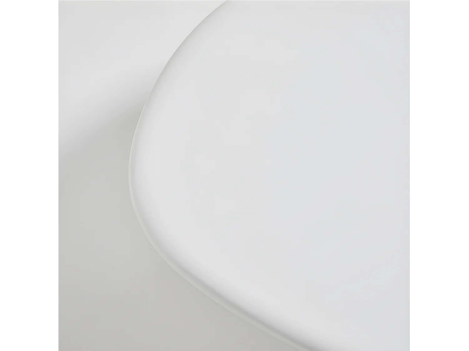 Luna - Table basse organique en fibre de ciment L80cm - Blanc