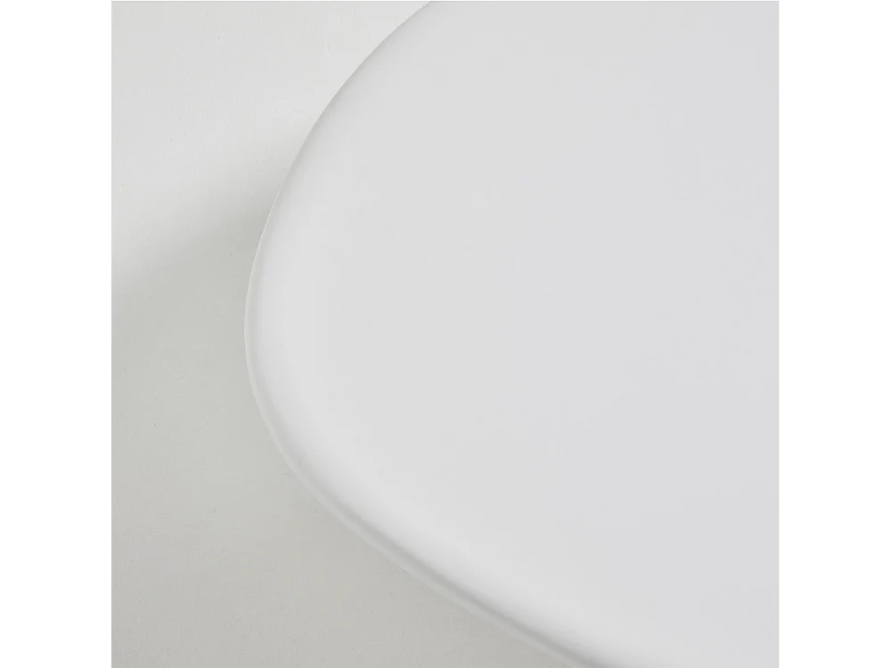 Luna - Table basse organique en fibre de ciment L80cm - Blanc