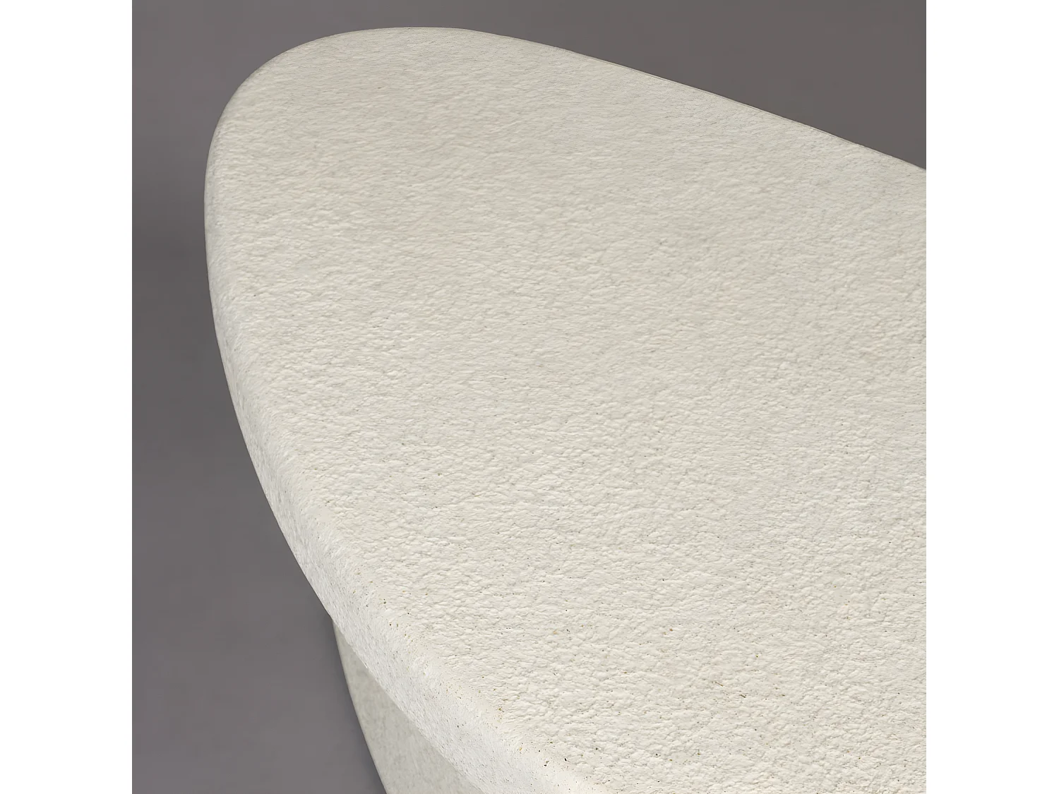 Veda - Table basse organique en marbre recyclé - Beige