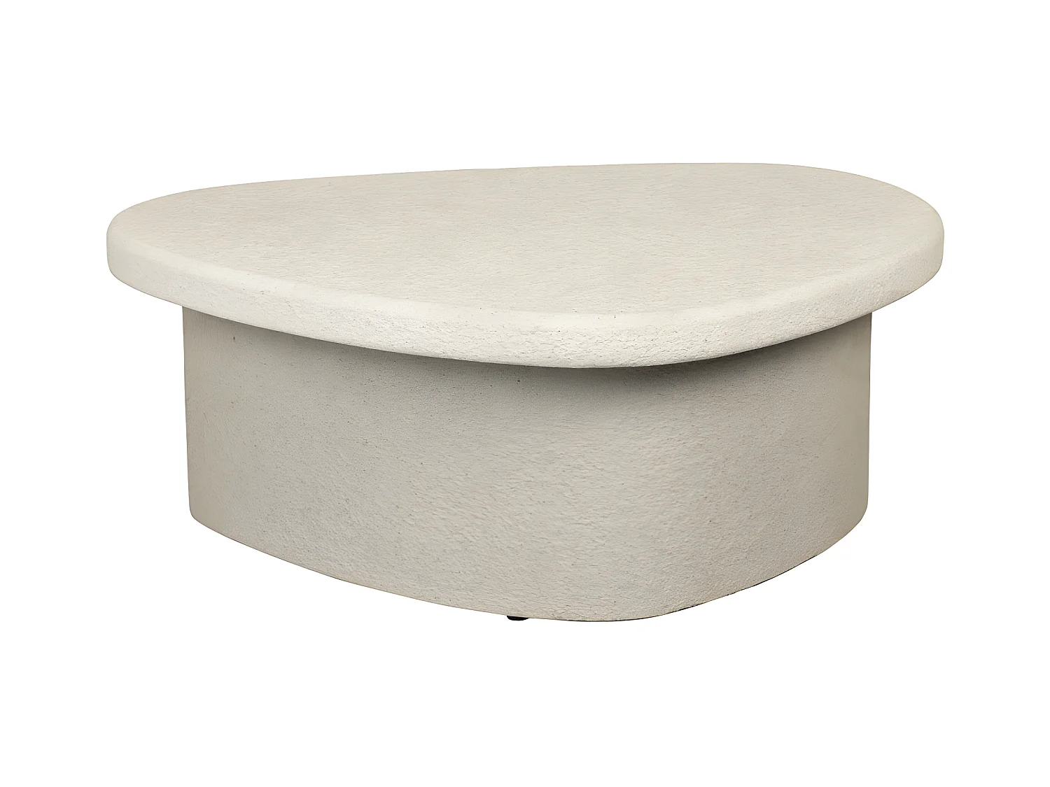 Veda - Table basse organique en marbre recyclé - Beige