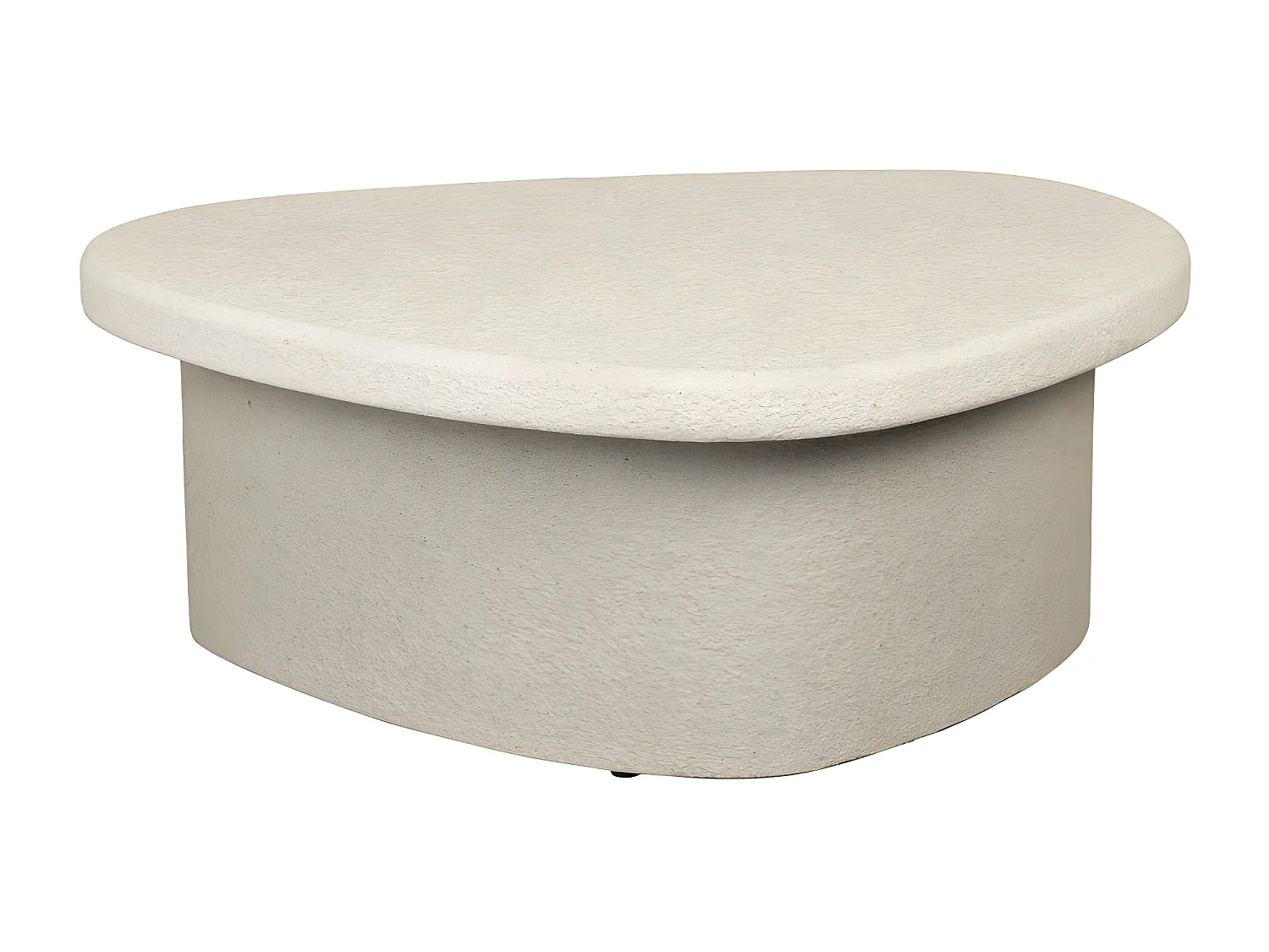 Veda - Table basse organique en marbre recyclé - Beige