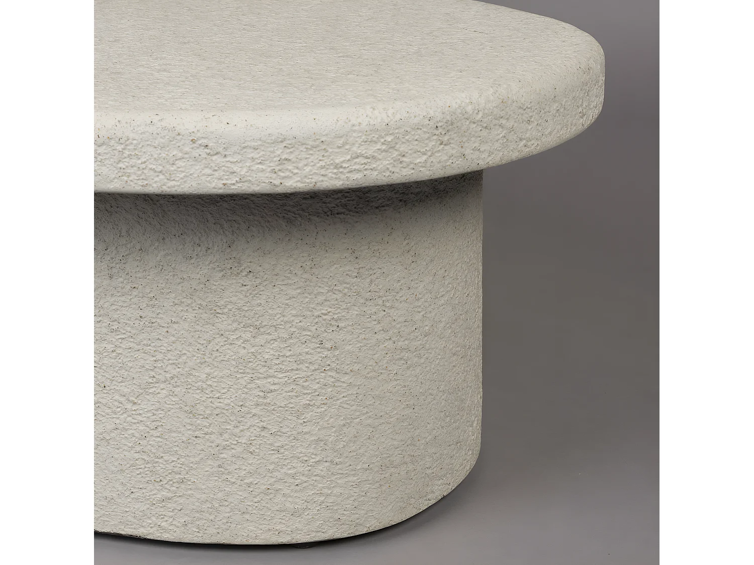 Veda - Table basse organique en marbre recyclé - Beige