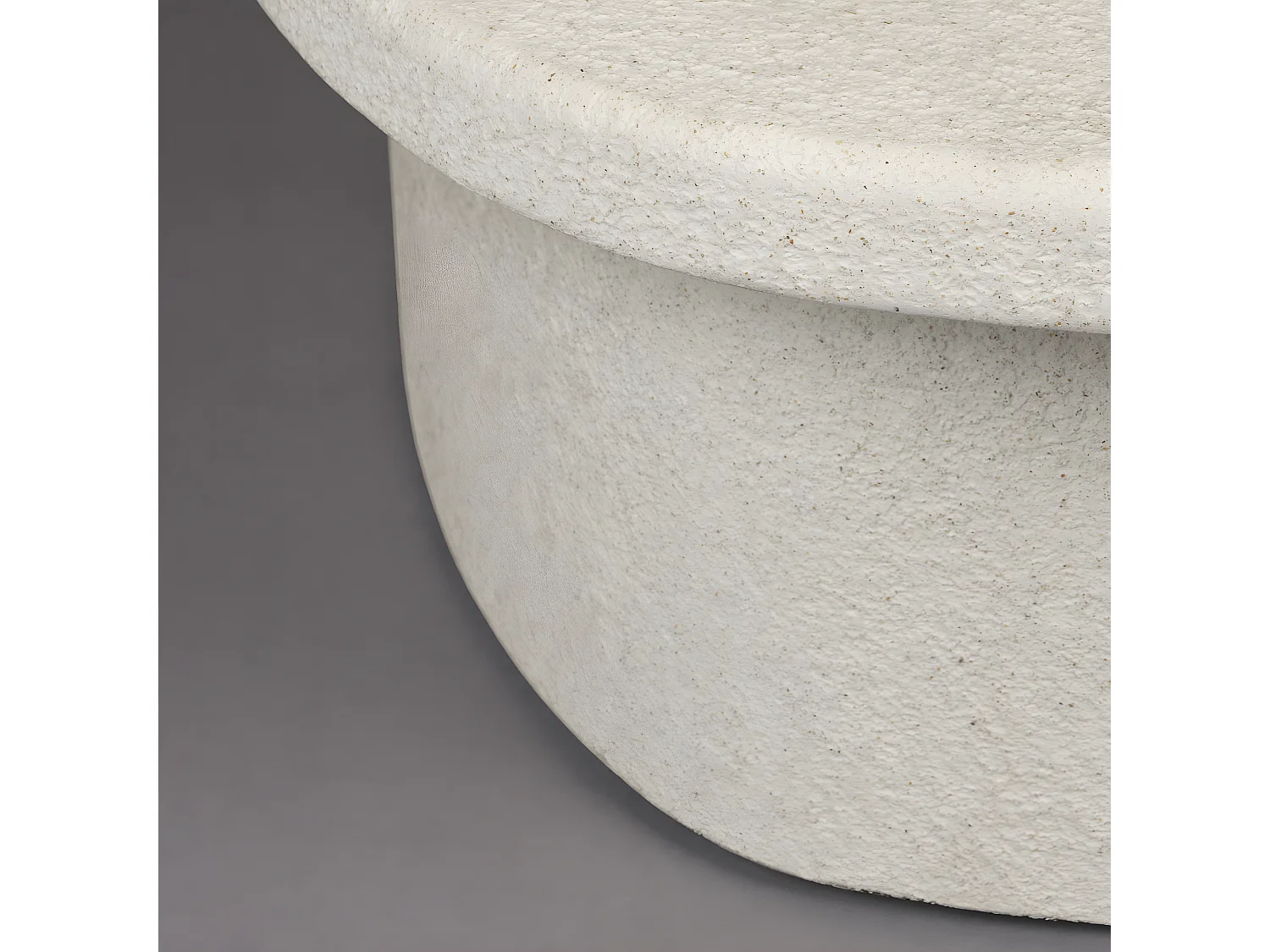 Veda - Table basse organique en marbre recyclé - Beige