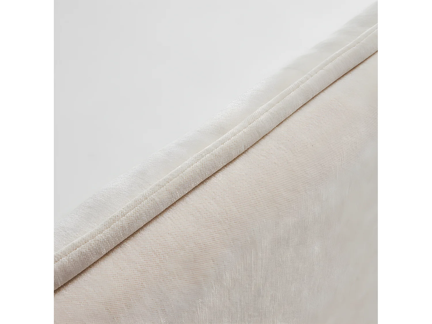 Macbeth - Tête de lit en tissu chenille L170 cm - Écru