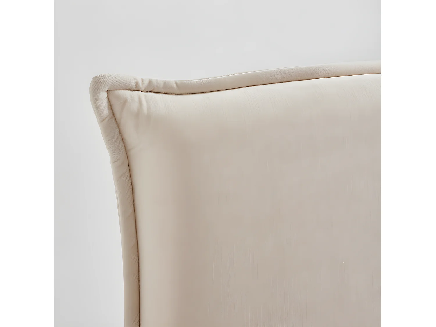 Macbeth - Tête de lit en tissu chenille L170 cm - Écru