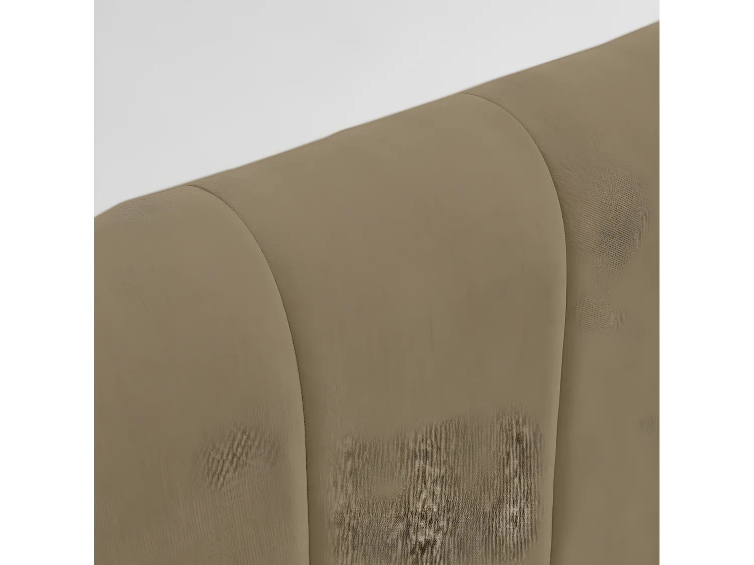 Porto - Tête de lit en tissu chenille L153 cm - Taupe