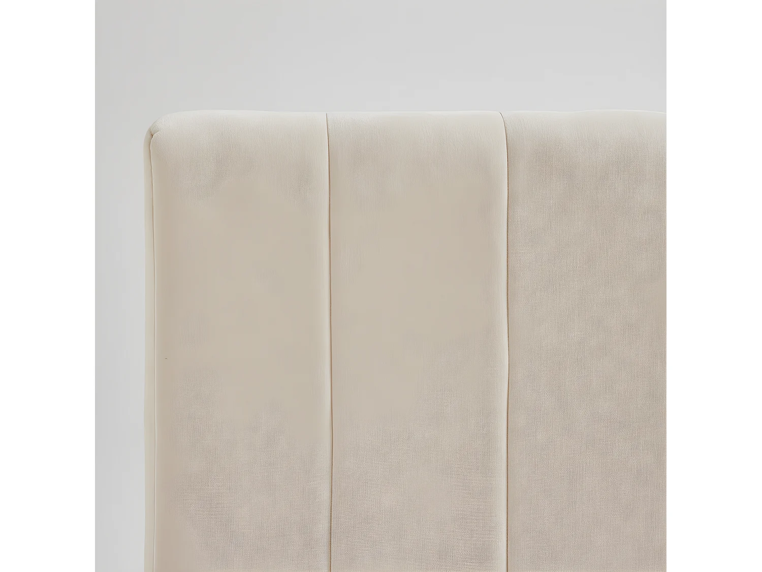 Porto - Tête de lit en tissu chenille L153 cm - Écru