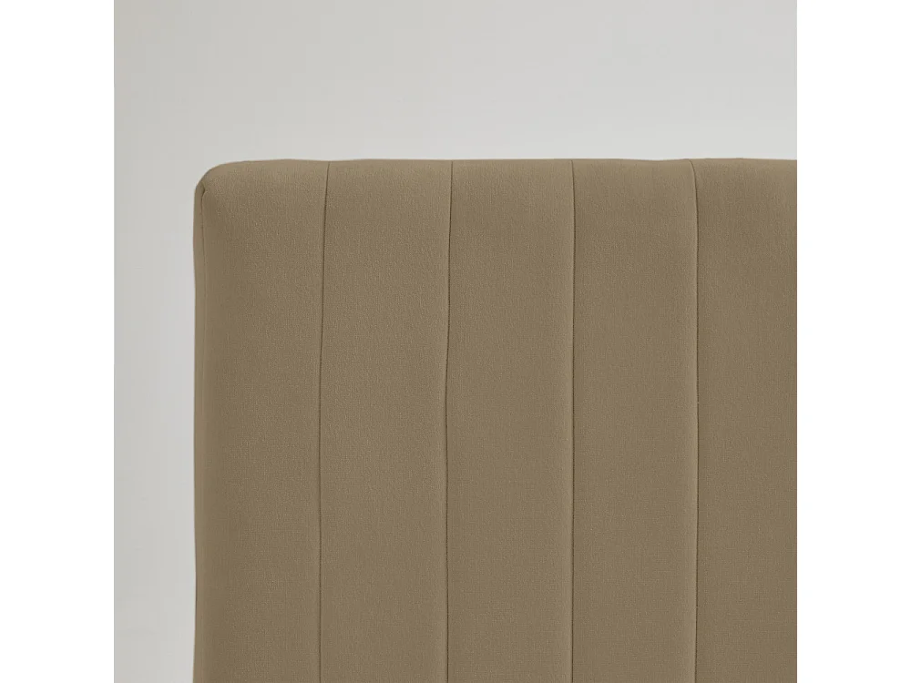 Sintra - Tête de lit XL en tissu chenille L280 cm - Taupe
