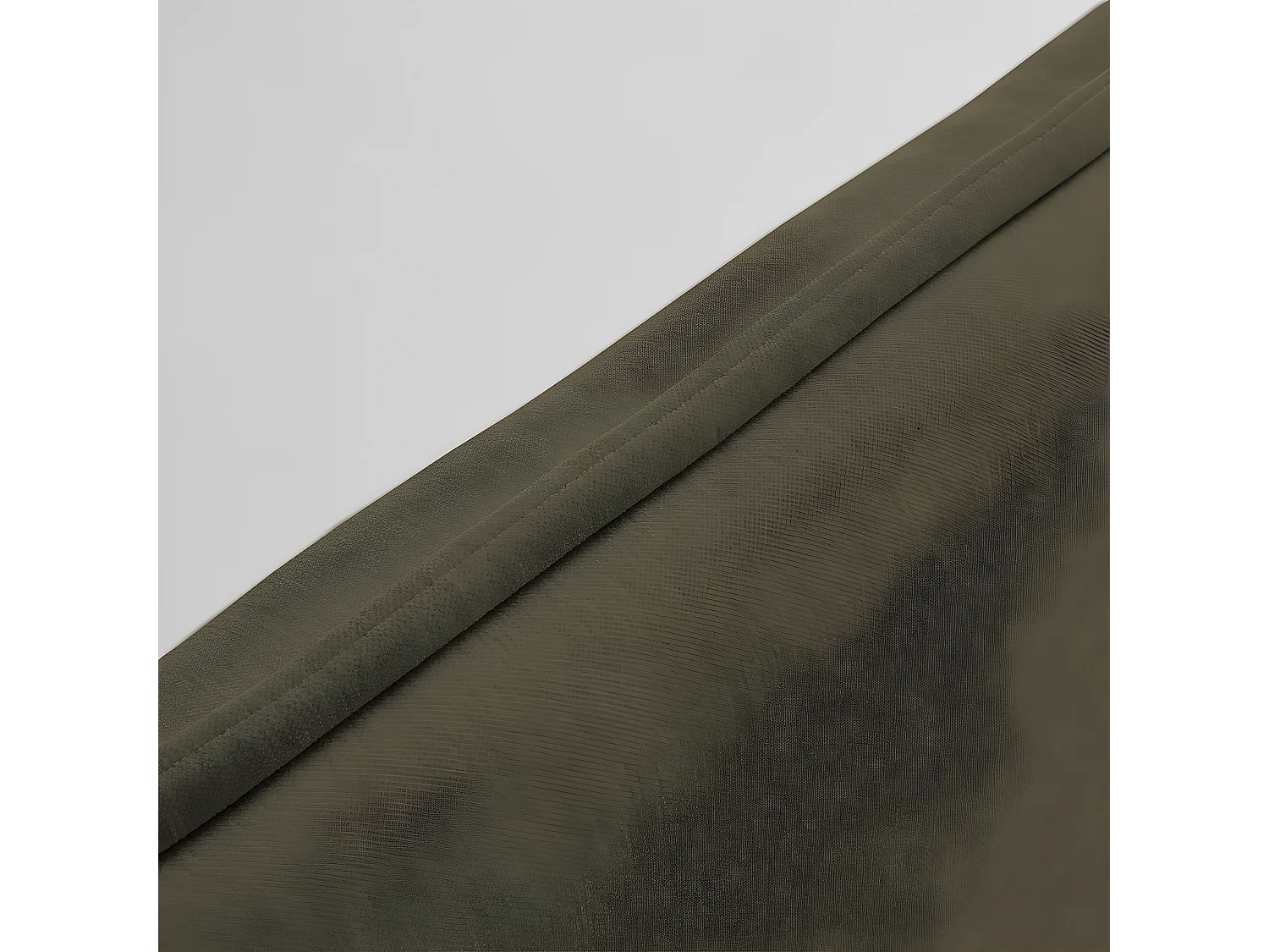 Macbeth - Tête de lit en tissu chenille L170 cm - Vert kaki