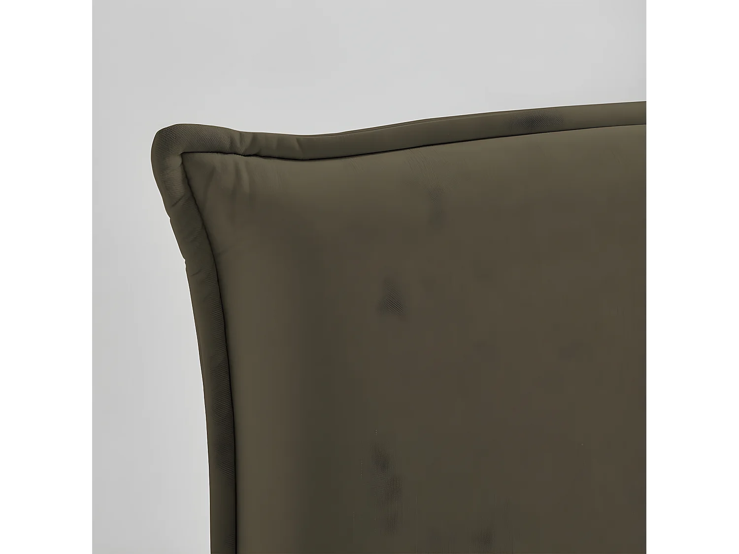 Macbeth - Tête de lit en tissu chenille L170 cm - Vert kaki