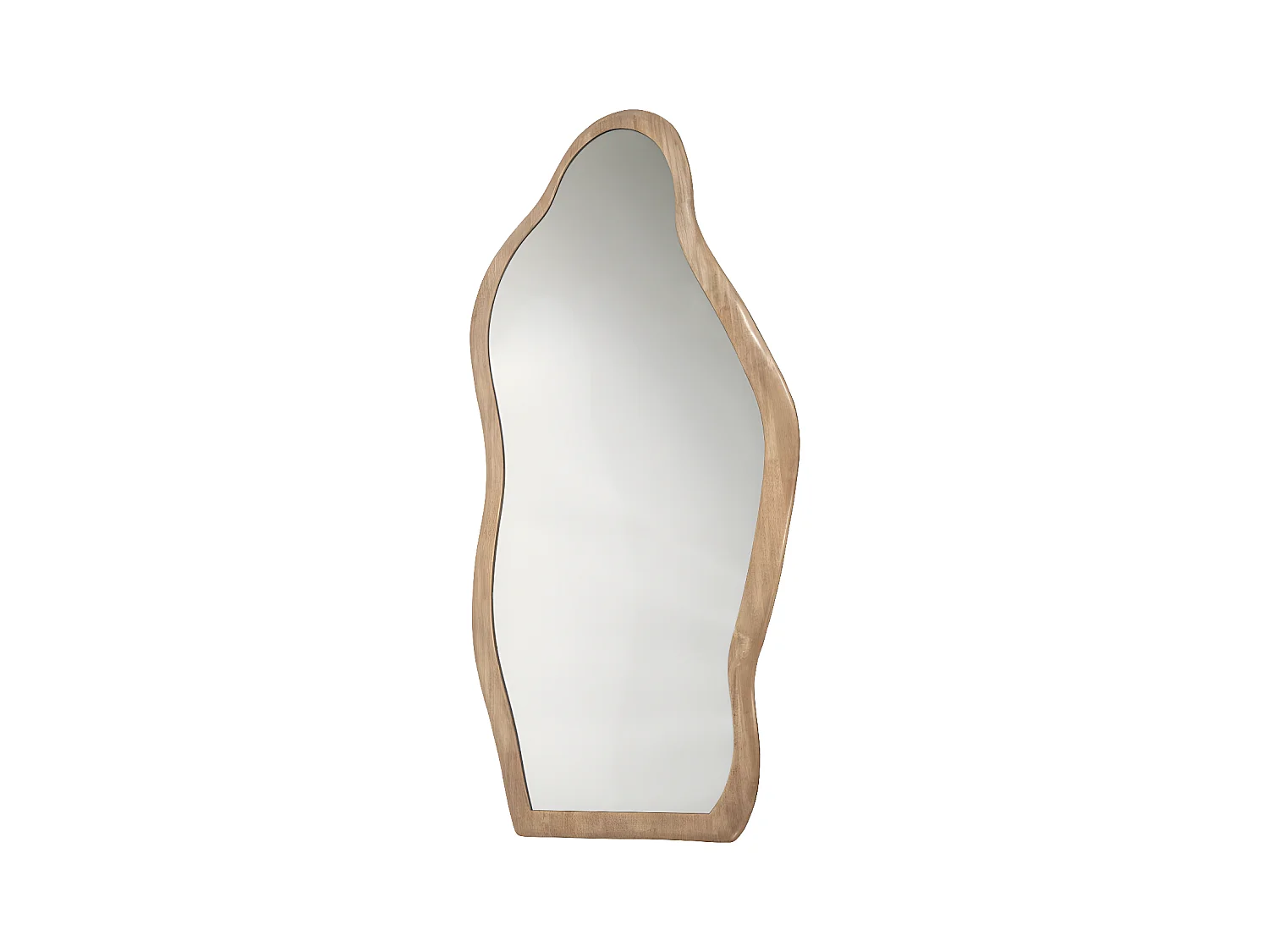 Laban - Miroir organique en bois 180x72cm - Bois clair