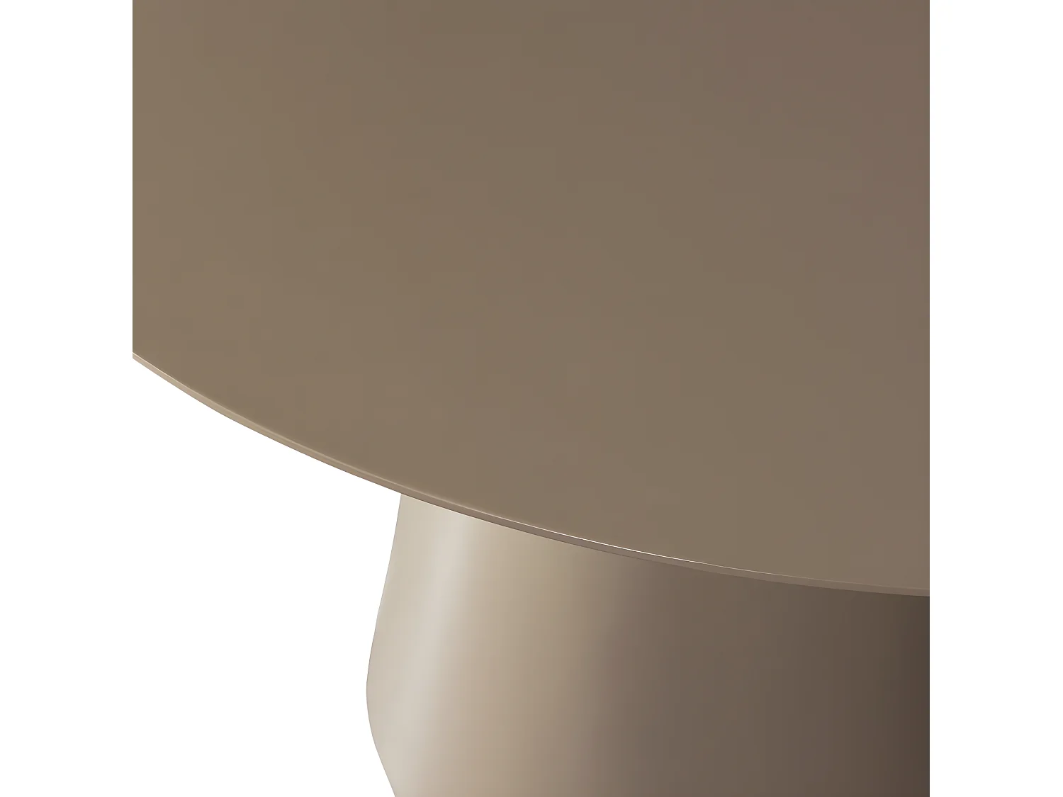 Jorre - Table à manger 4 personnes ronde en bois - Taupe