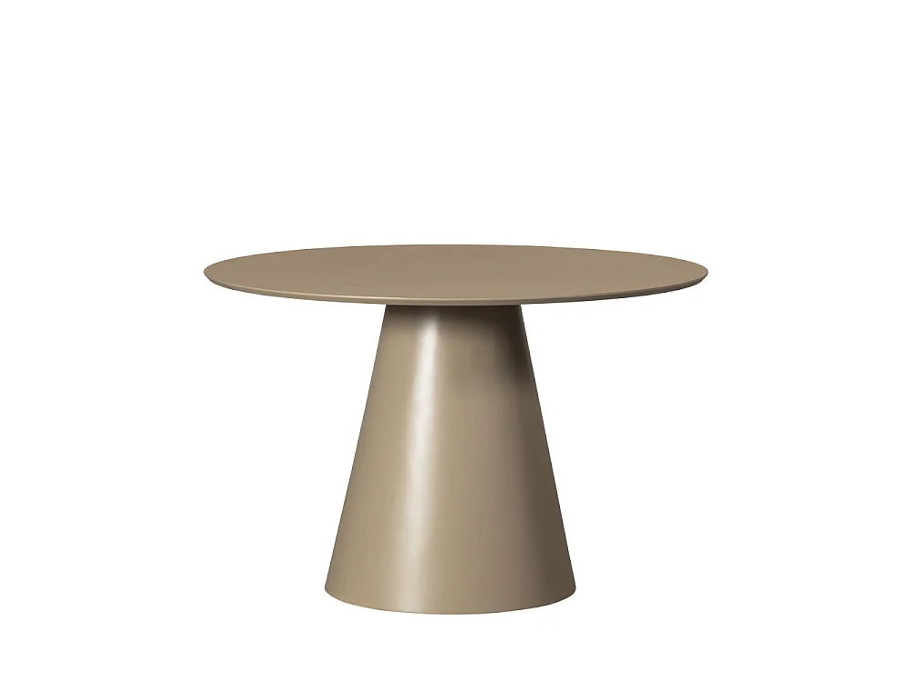 Jorre - Table à manger 4 personnes ronde en bois - Taupe