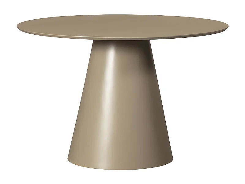 Jorre - Table à manger 4 personnes ronde en bois - Taupe