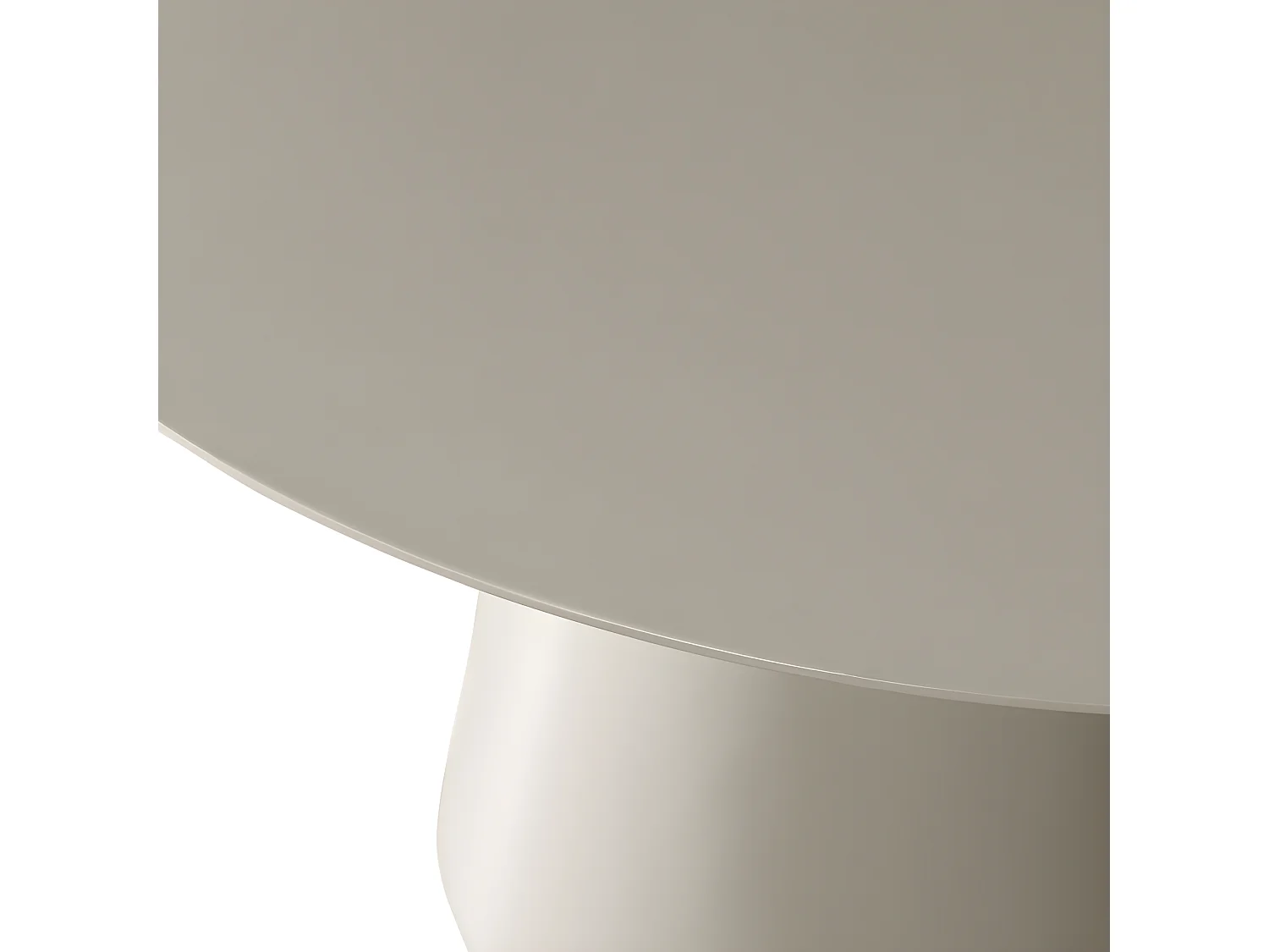 Jorre - Table à manger 4 personnes ronde en bois - Beige