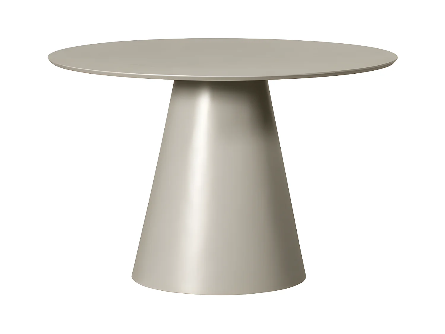 Jorre - Table à manger 4 personnes ronde en bois - Beige