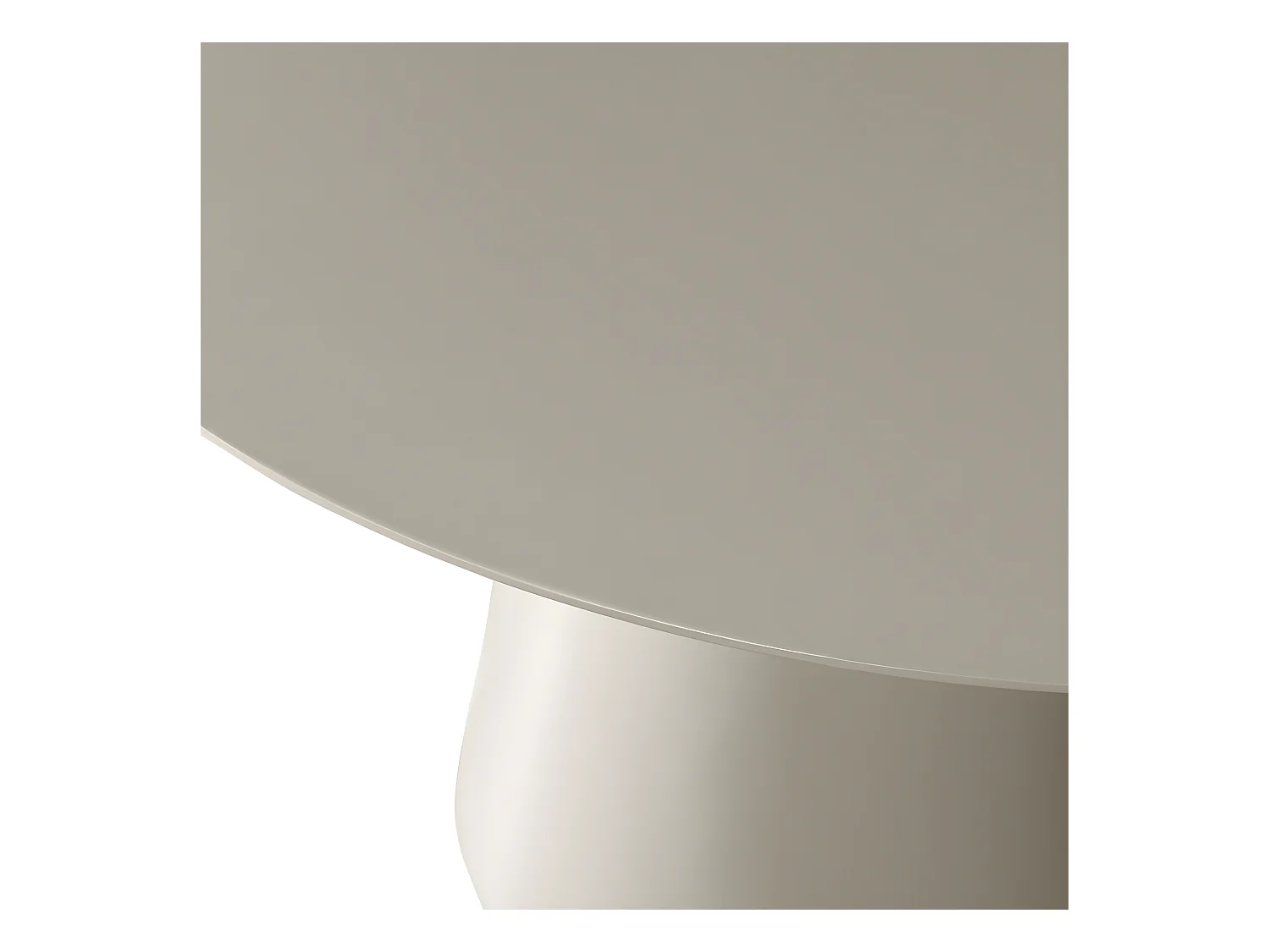 Jorre - Table à manger 4 personnes ronde en bois - Beige