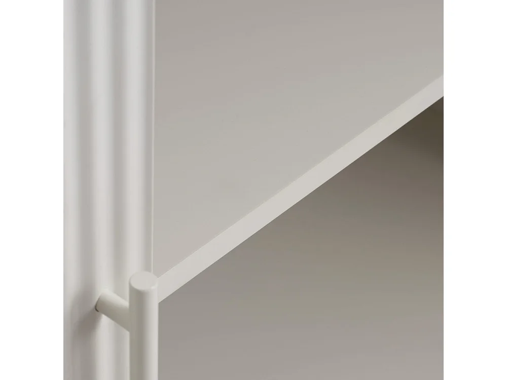 Jura - Buffet 3 portes en bois et métal L160cm - Grège