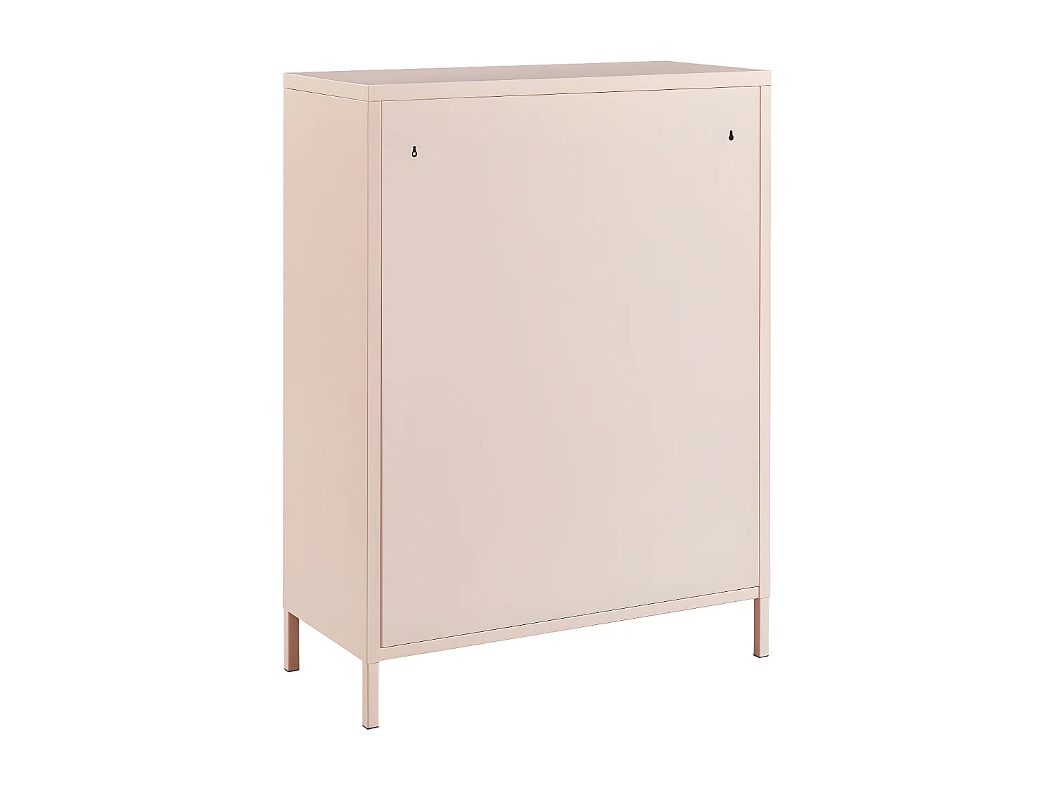 Nino - Buffet haut 2 portes en métal PANTONE H100cm - Rose blush