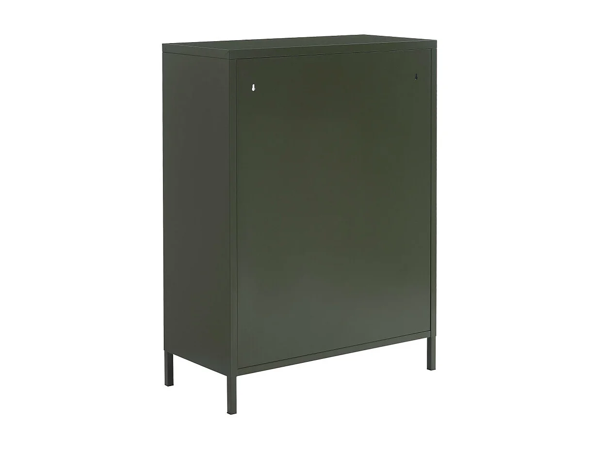 Nino - Buffet 2 portes en métal PANTONE L75cm - Vert kaki