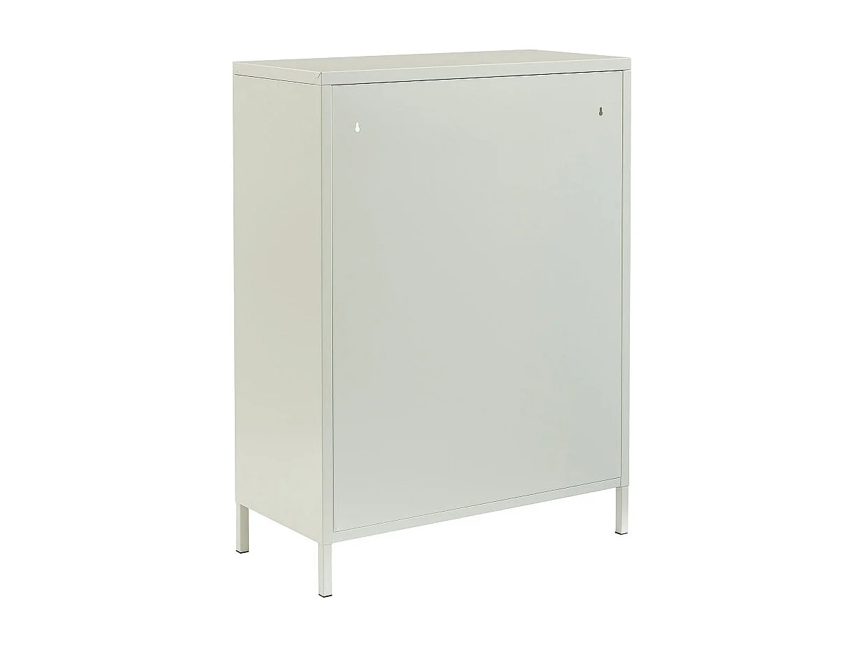 Nino - Buffet 2 portes en métal PANTONE L75cm - Beige
