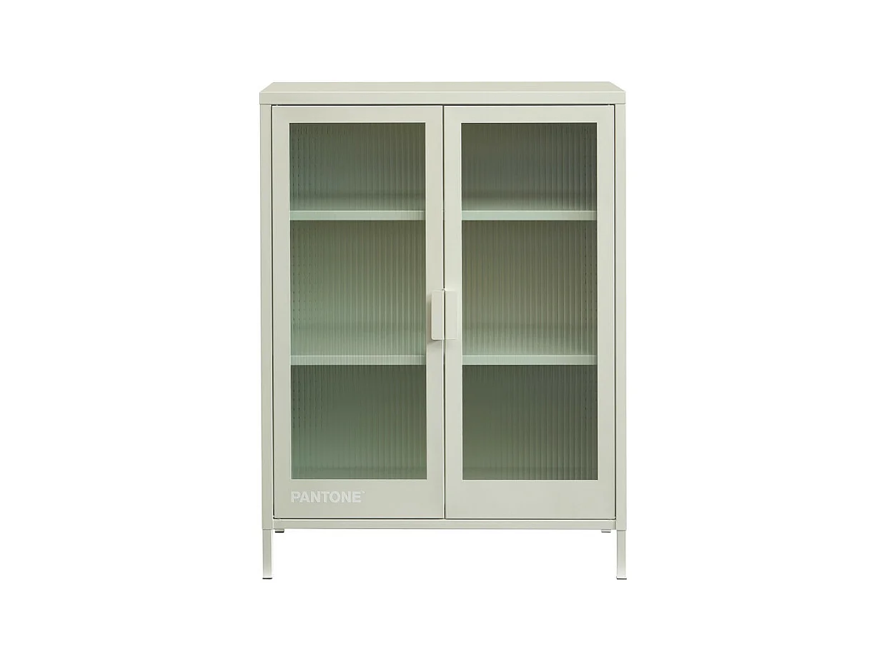 Nino - Buffet 2 portes en métal PANTONE L75cm - Beige