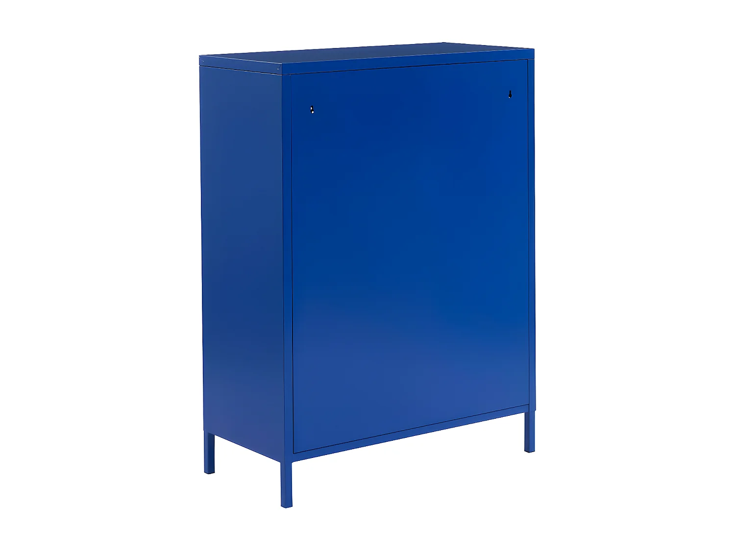 Nino - Buffet haut 2 portes en métal PANTONE H100cm - Bleu électrique