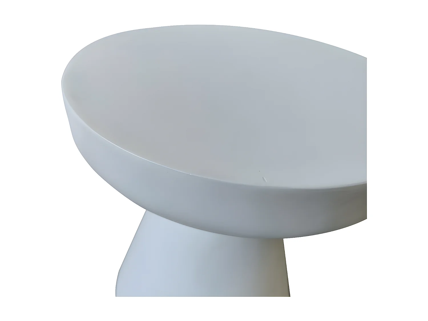 Danli - Tabouret en fibre de ciment H45cm - Blanc