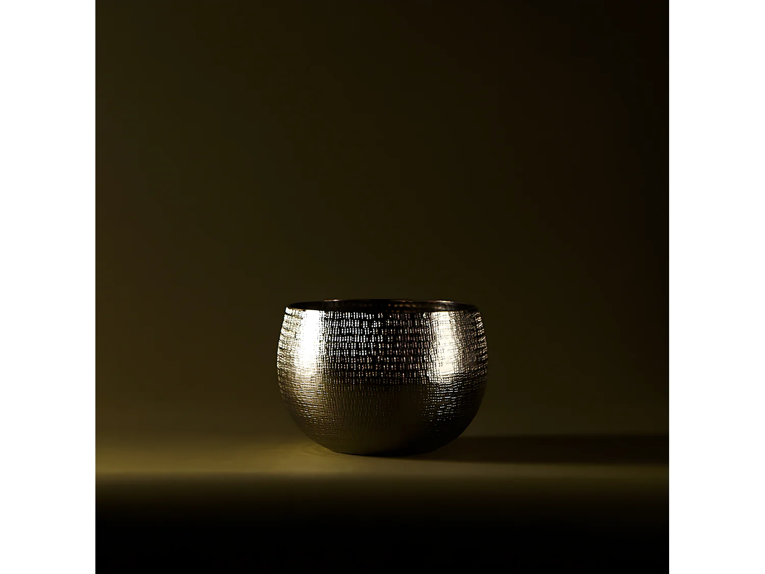 Cache-Pots Sugar - Argenté / 21 cm