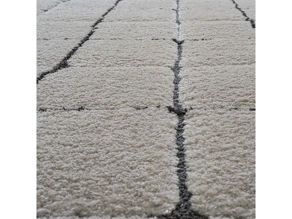 Byron II - Tapis contemporain -  Écru - 160x230cm