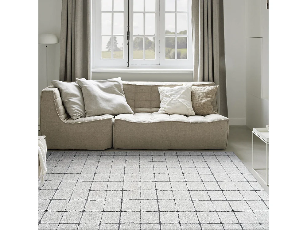 Byron II - Tapis contemporain -  Écru - 200x290cm