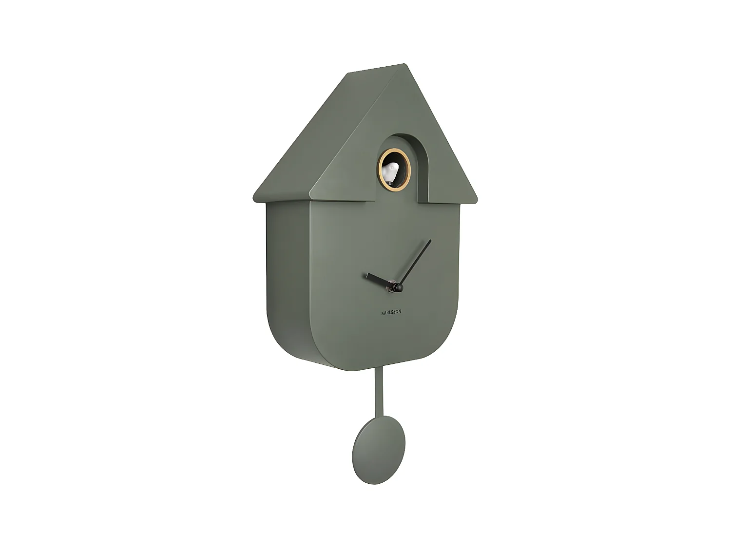 Wanduhr Modern Cuckoo - Ockergelb