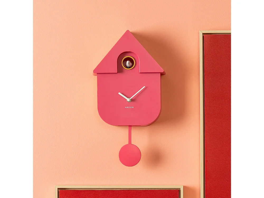 Modern Cuckoo - Horloge à pendule - Rose