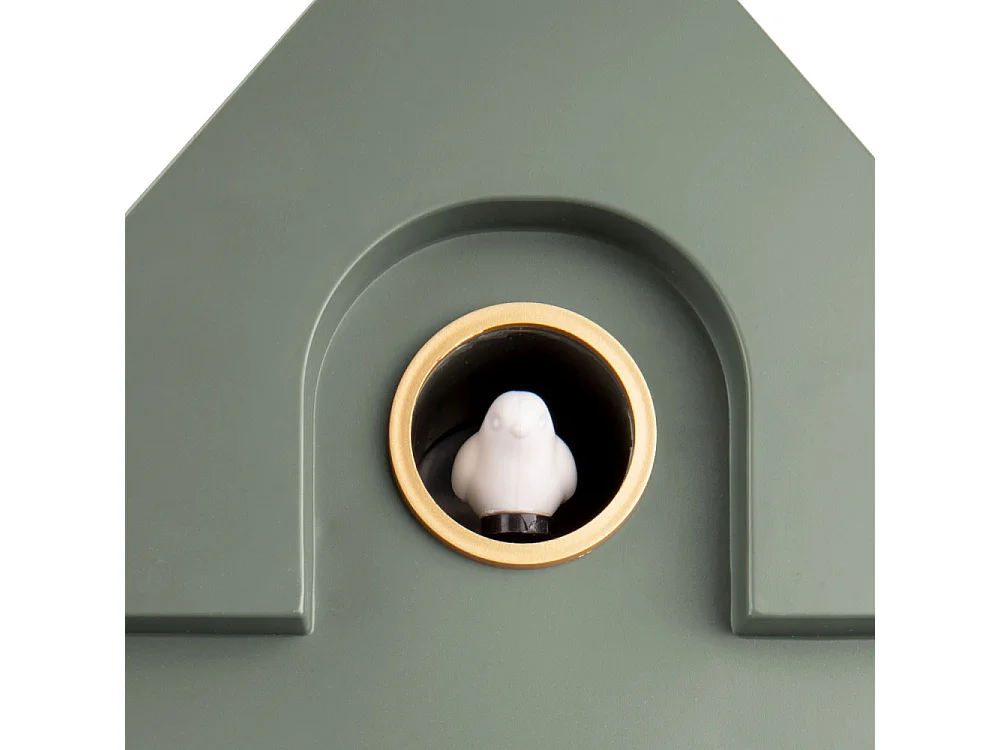 Wandklok Modern Cuckoo - Heldergroen