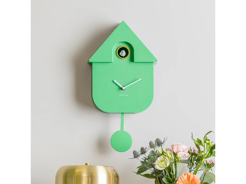 Modern Cuckoo - Horloge à pendule - Vert menthe