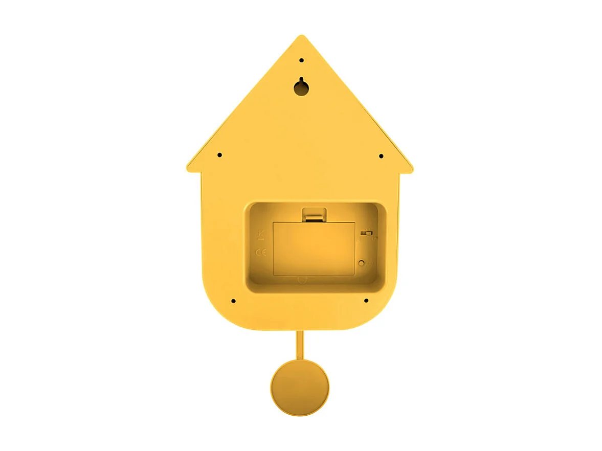 Modern Cuckoo - Horloge à pendule - Jaune chaud
