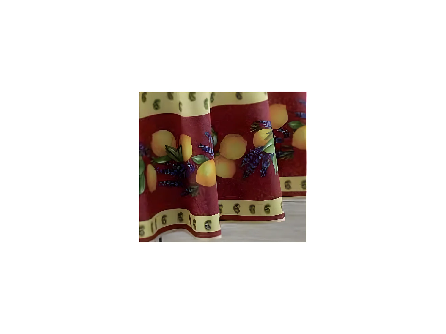 Nappe Provençale Rectangle Anti-Tâche 100% Polyester - Citron