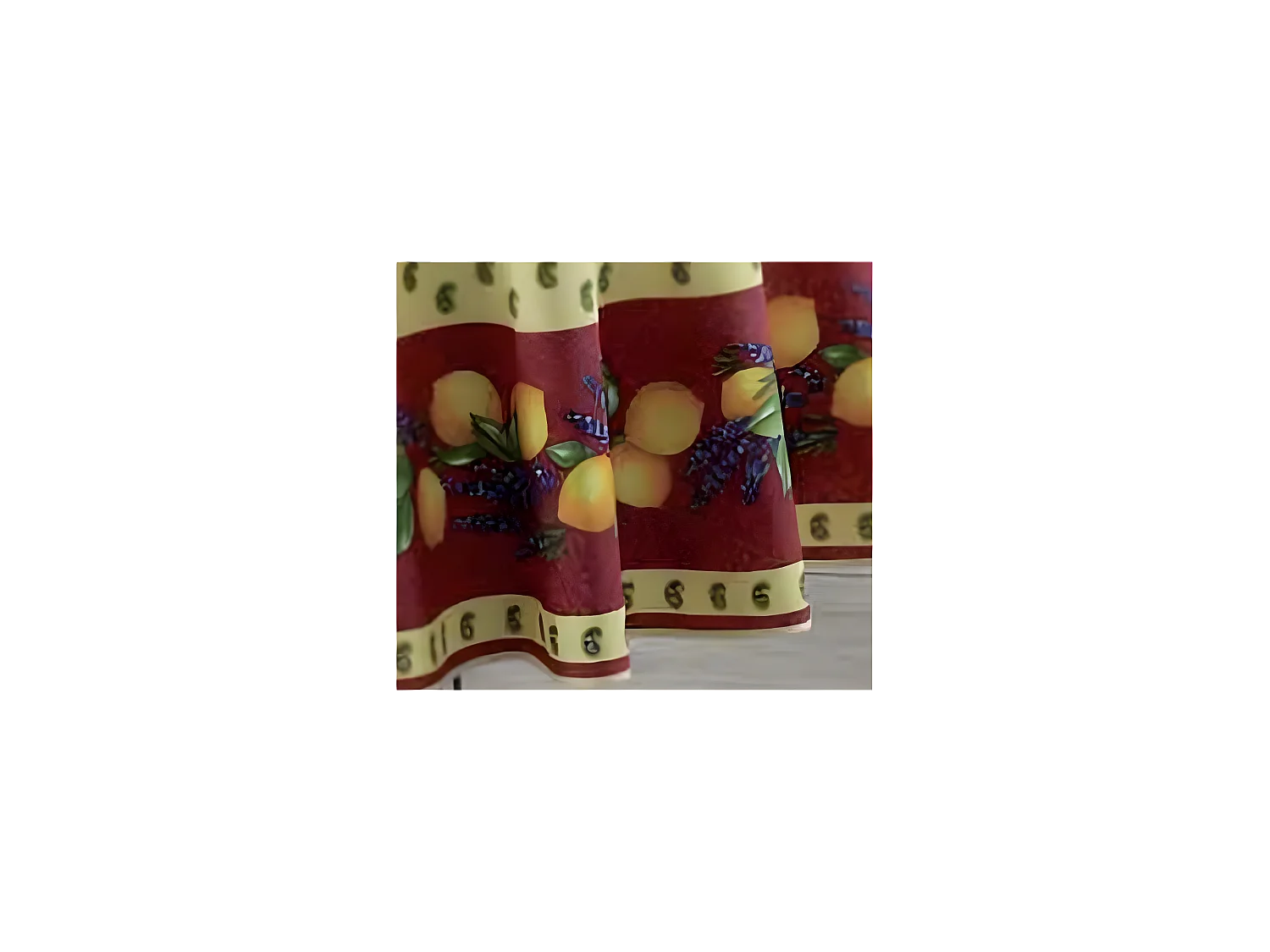 Nappe Provençale Rectangle Anti-Tâche 100% Polyester - Citron