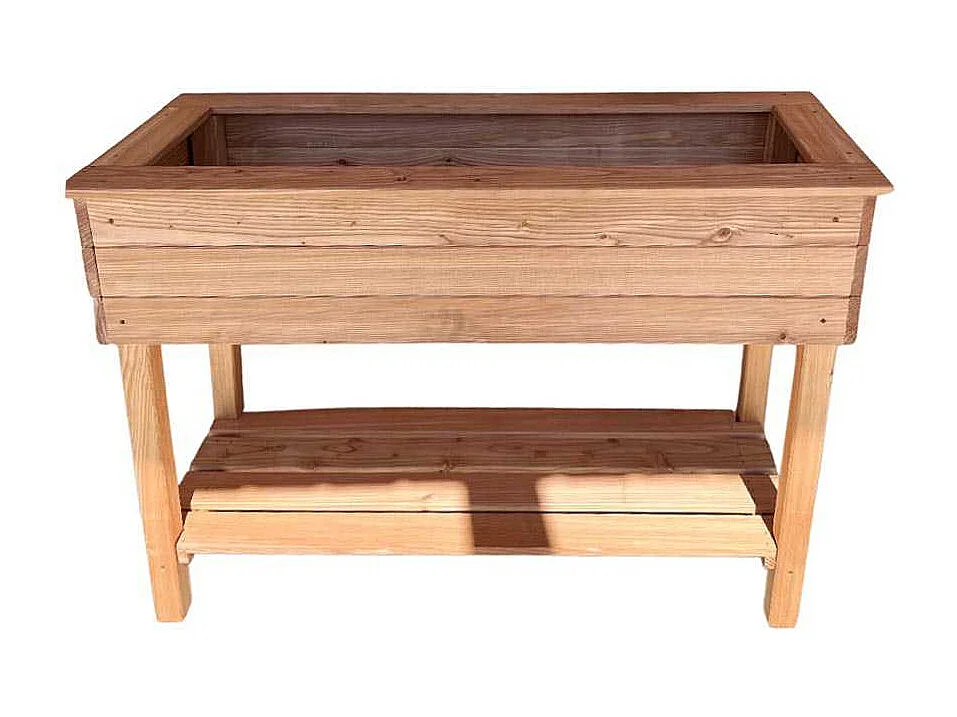 Potager en mélèze sur pieds Pois de senteur