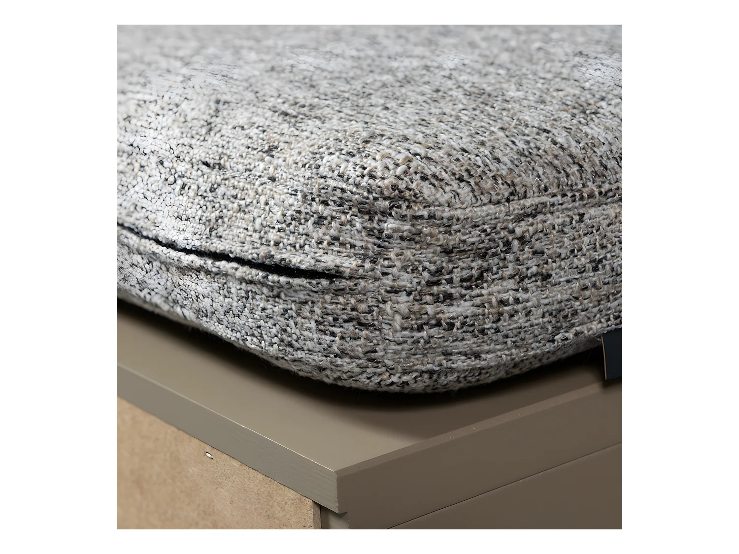 Turner - Banc d'entrée avec rangement chaussures en bois L80cm - Beige