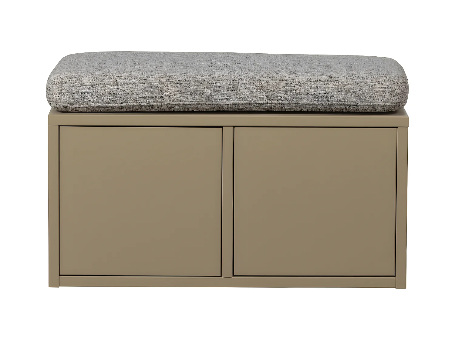 Turner - Banc d'entrée avec rangement chaussures en bois L80cm - Beige
