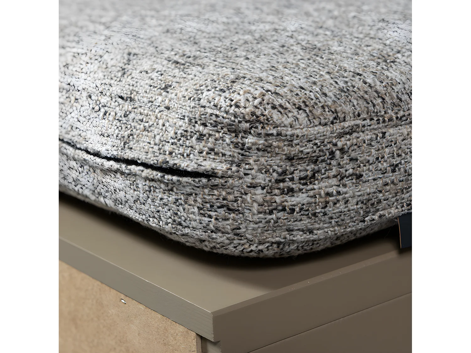 Turner - Banc d'entrée avec rangement chaussures en bois L80cm - Beige