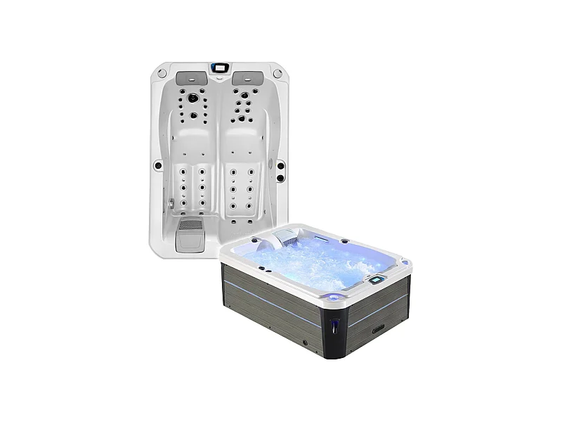 Spa 2 places allongées Archipel® GT2 PRO MAX BLANC NACRÉ - Spa Thérapeutique Balboa 210x148