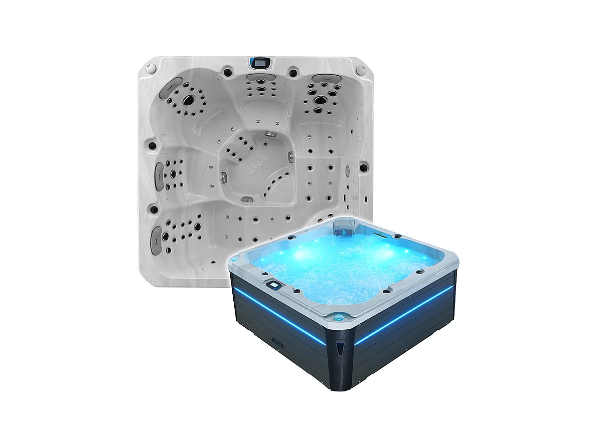 Spa 5 places Archipel® GT5 PRO MAX LED- Spa professionnel Thérapeutique Balboa® 215 x 215 cm
