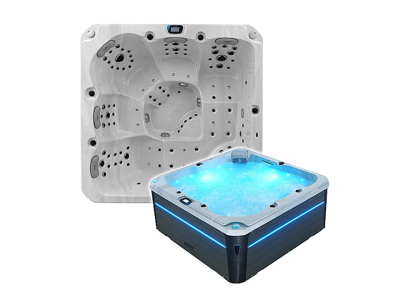 Spa 5 places Archipel® GT5 PRO MAX LED- Spa professionnel Thérapeutique Balboa® 215 x 215 cm