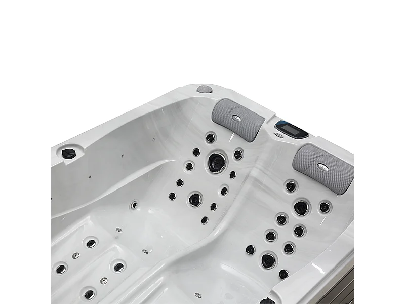 Spa 2 places allongées Archipel® GT2 PRO MAX BLANC MARBRE LED - Spa Thérapeutique Balboa 210x148