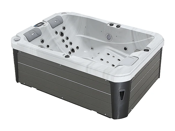 Spa 2 places allongées Archipel® GT2 PRO MAX BLANC MARBRE LED - Spa Thérapeutique Balboa 210x148